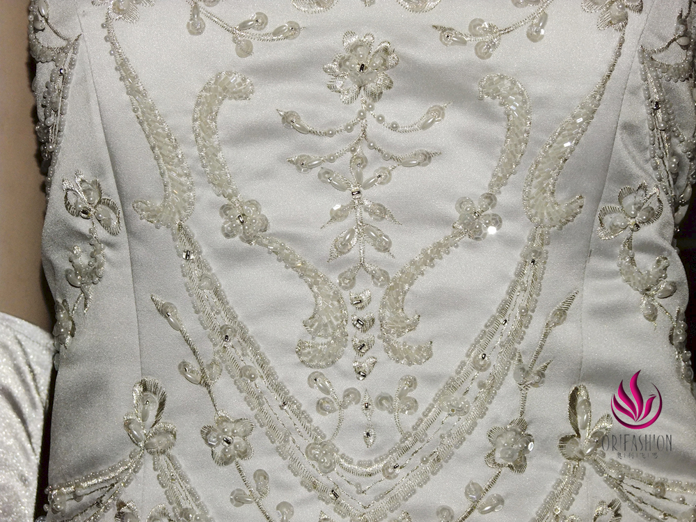 Orifashion HandmadeReal Custom Made Embroidered Wedding Dress RC